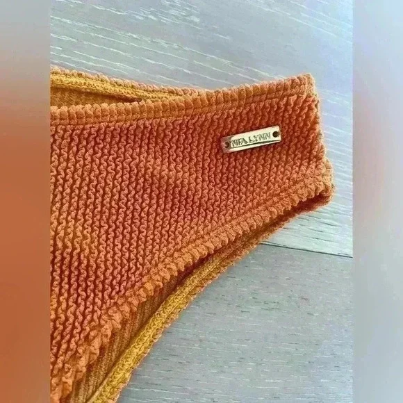 Nia Lynn by Nicole Williams English Sports Illustrated Maui Bikini Orange size s - Picture 6 of 10